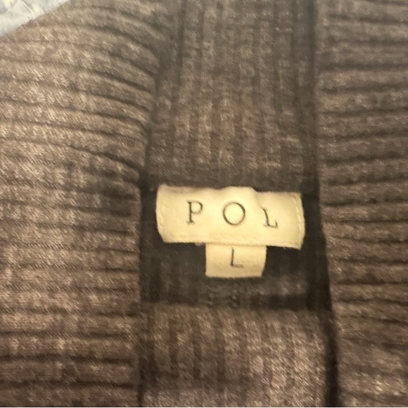 Noguchi style Patchwork Cowl Neck Sweater Asymmetrical Charcoal Gray Sz Large - Picture 2 of 4